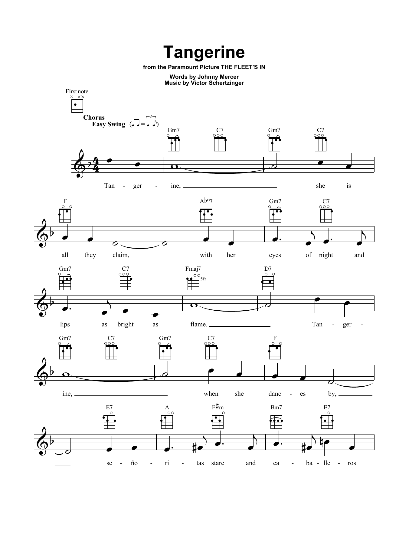 Product gallery: Page 1 of 1 Tangerine, Jimmy Dorsey & His Orchestra