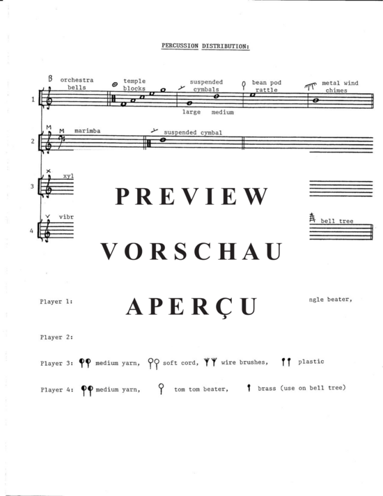 Product gallery: Page 5 of 21 Mysterious Exit , , (solo flute and 4 percussion instruments)