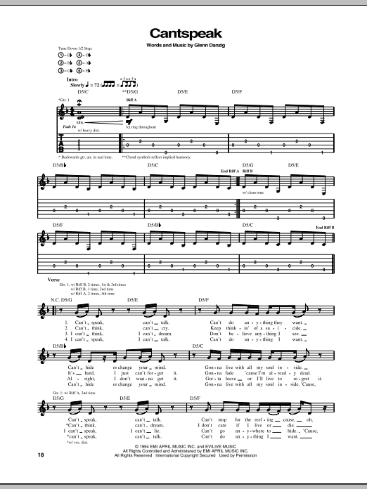 Produktgalerie: Seite 1 von 1 Cantspeak, Danzig, Gitarre