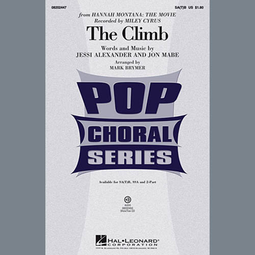 cover: The Climb (from Hannah Montana: The Movie) (arr. Mark Brymer), Miley Cyrus, Chor