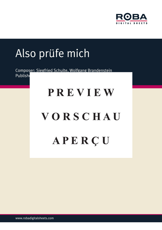 Product gallery: Page 2 of 3 Also prüfe mich , Kotowsky, Henry, Piano and Voice