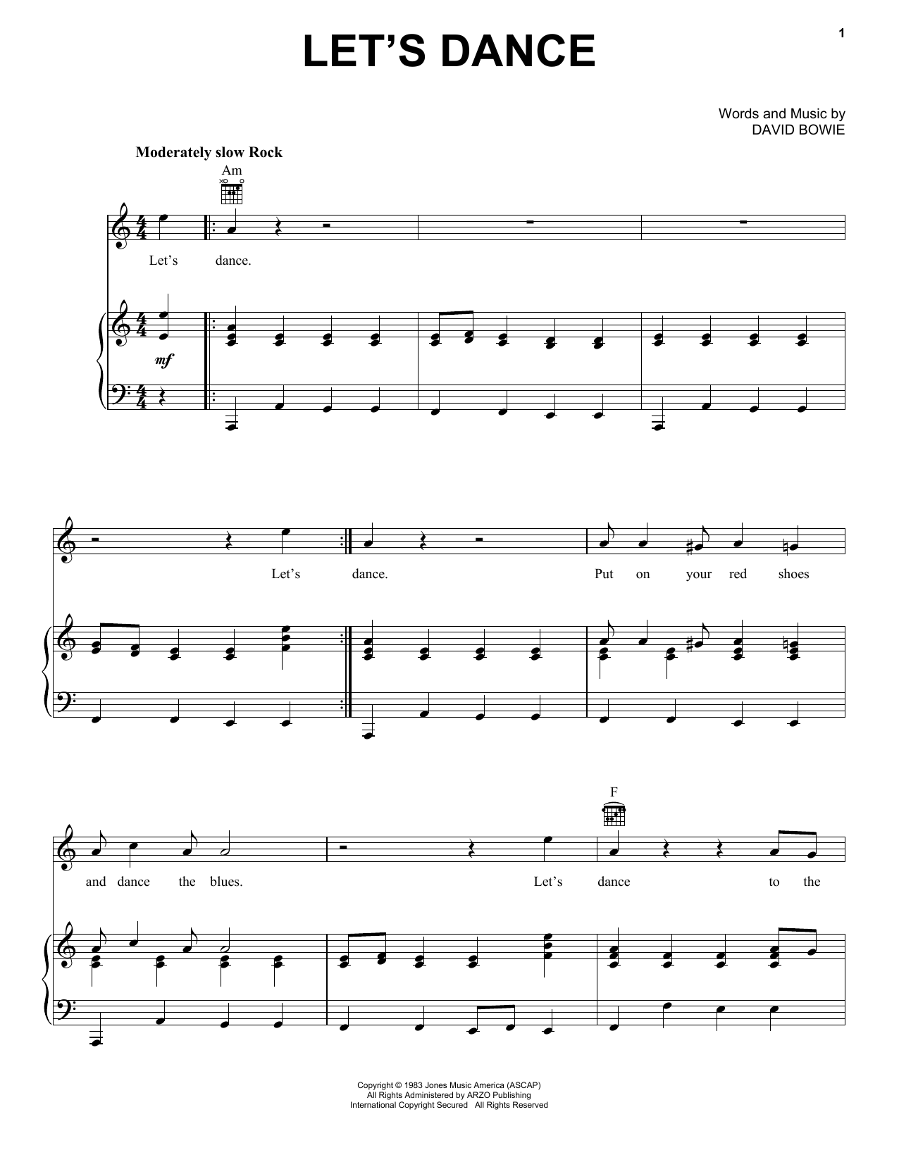 Produktbild zu:  Let's Dance - David Bowie