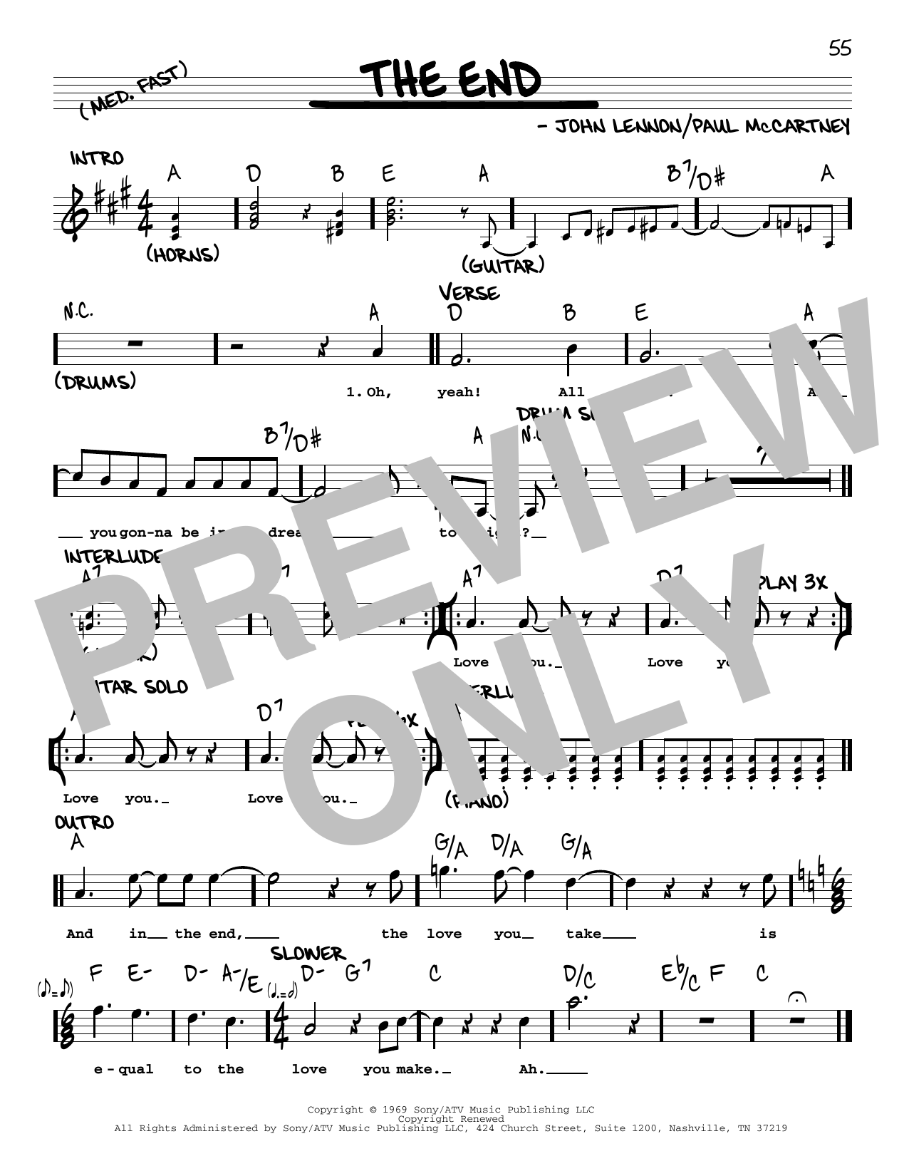 Product picture to: The End [Jazz version]