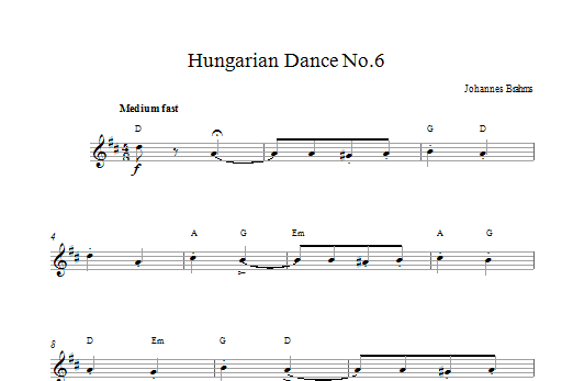 Produktbild zu: Hungarian Dance No 6