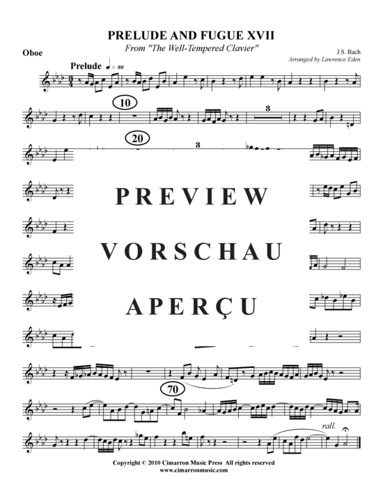 Produktgalerie: Seite 11 von 11 Prelude und Fugue XVII , , (Holzbläser-Quintett)