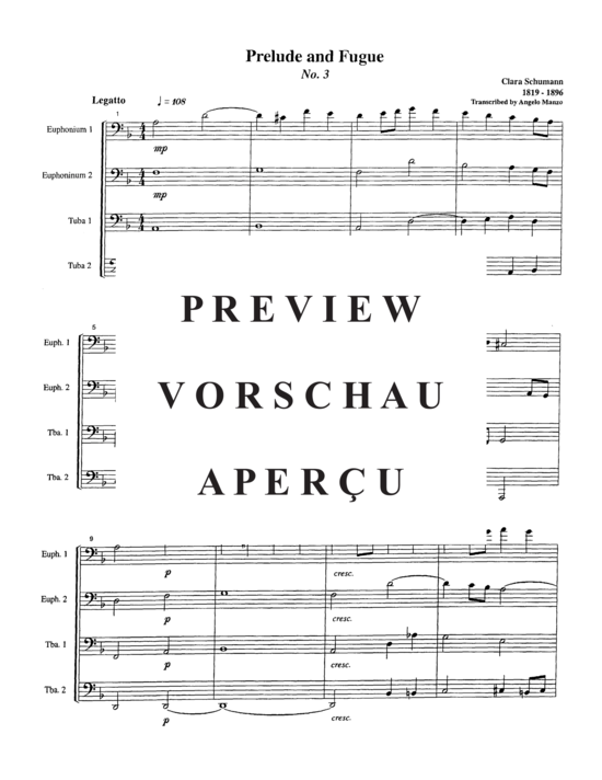 gallery: Prelude and Fugue No 3 , , (Tuba Quartett EETT)
