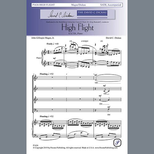 cover: High Flight, John Gillespie Magee, Jr. and David C. Dickau