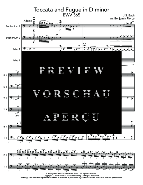 gallery: Toccata and Fugue in D minor, , (Tuba Quartet EETT)