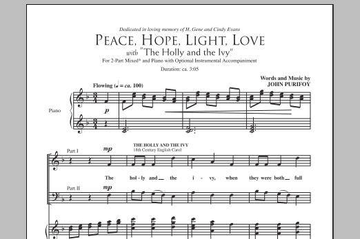 Product picture to: Peace, Hope, Light, Love (with The Holly And The Ivy)