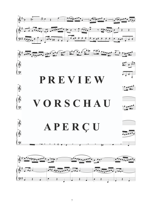 Produktgalerie: Seite 8 von 11 3 Flöten Sonaten BWV 1027-28-29, , Flöte und Cembalo/Klavier
