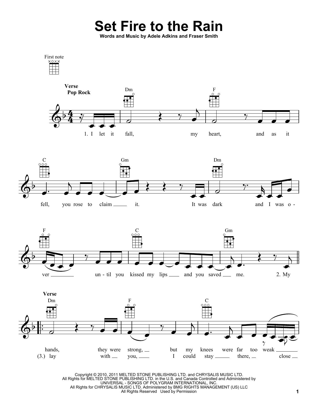 Product gallery: Page 1 of 1 Set Fire To The Rain, Adele