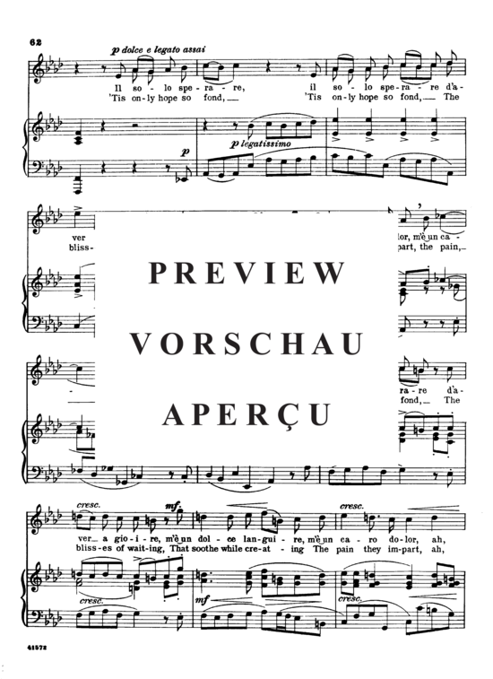 Product gallery: Page 4 of 6 Non posso disperar, Parisotti, Alessandro, High Voice and Piano