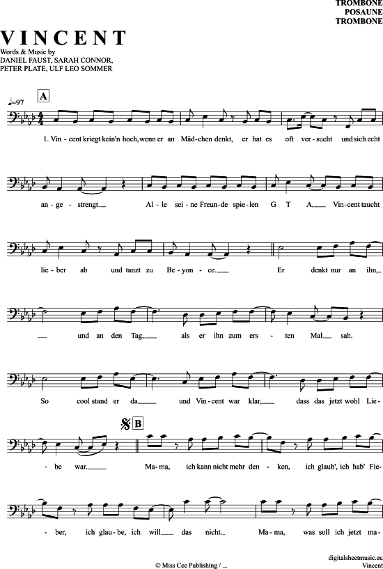 Product gallery: Page 1 of 5 Vincent , Connor, Sarah, (Posaune / Bariton)