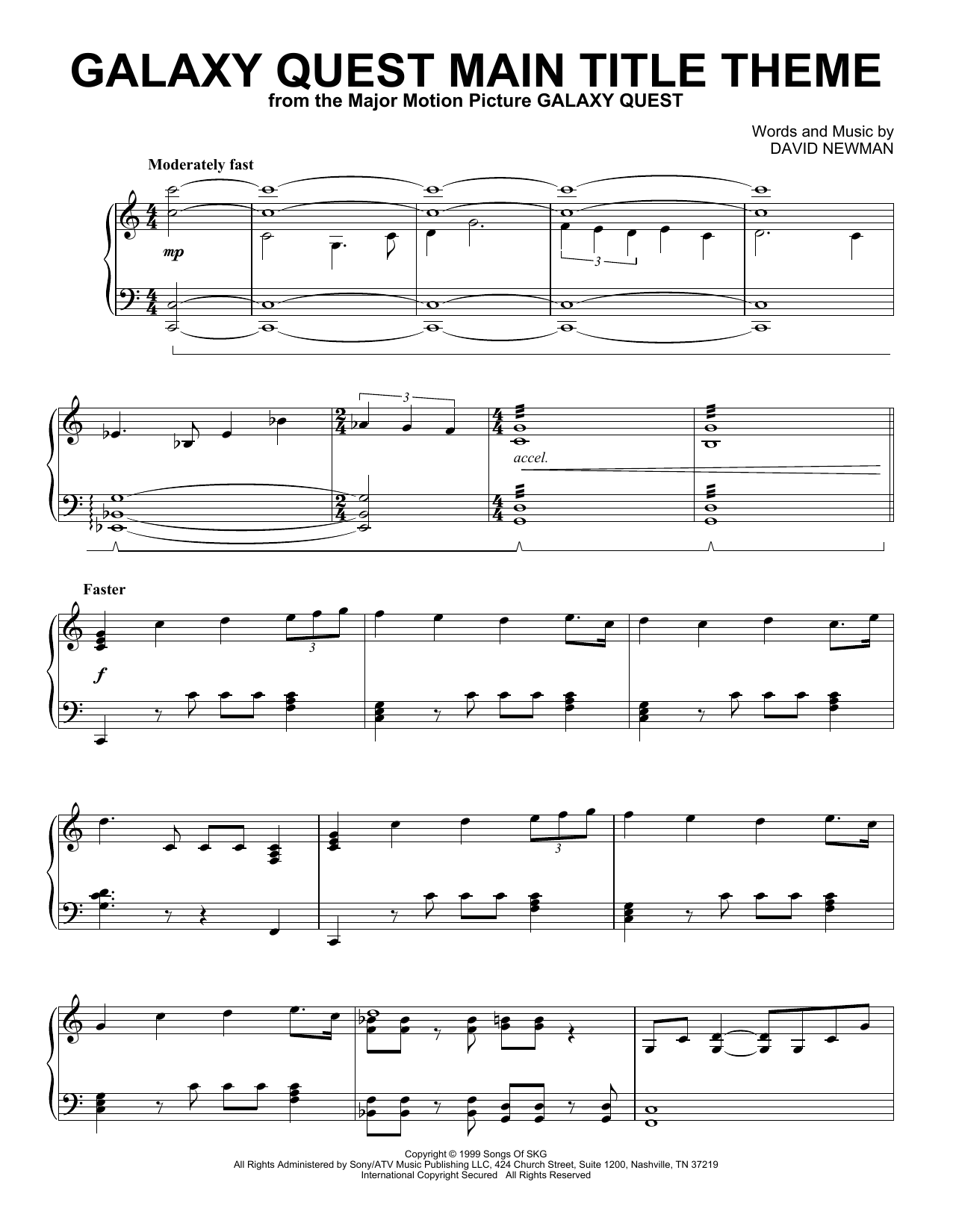 Produktbild zu: Galaxy Quest Main Title Theme
