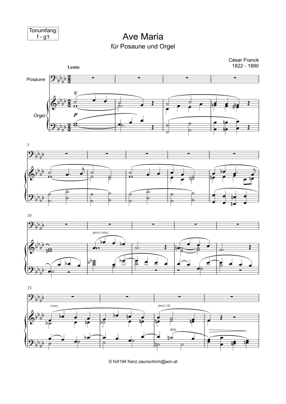 Produktbild zu: Ave MariaCésar Franck