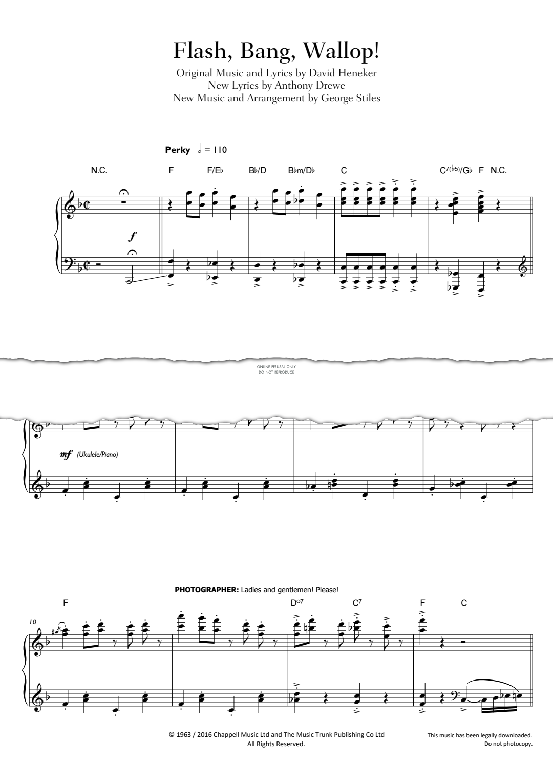 Product gallery: Page 1 of 1 Flash, Bang, Wallop!, David Heneker