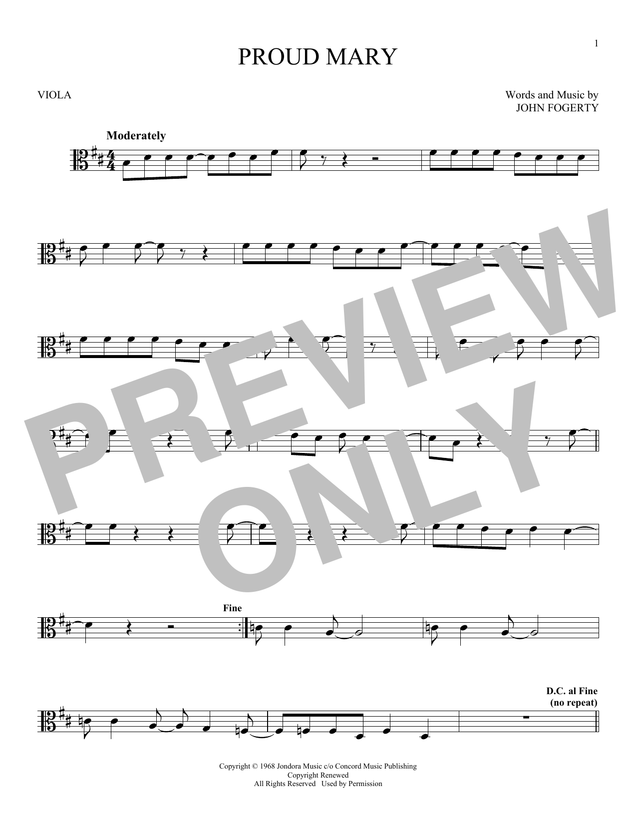 Product gallery: Page 1 of 1 Proud Mary, Creedence Clearwater Revival