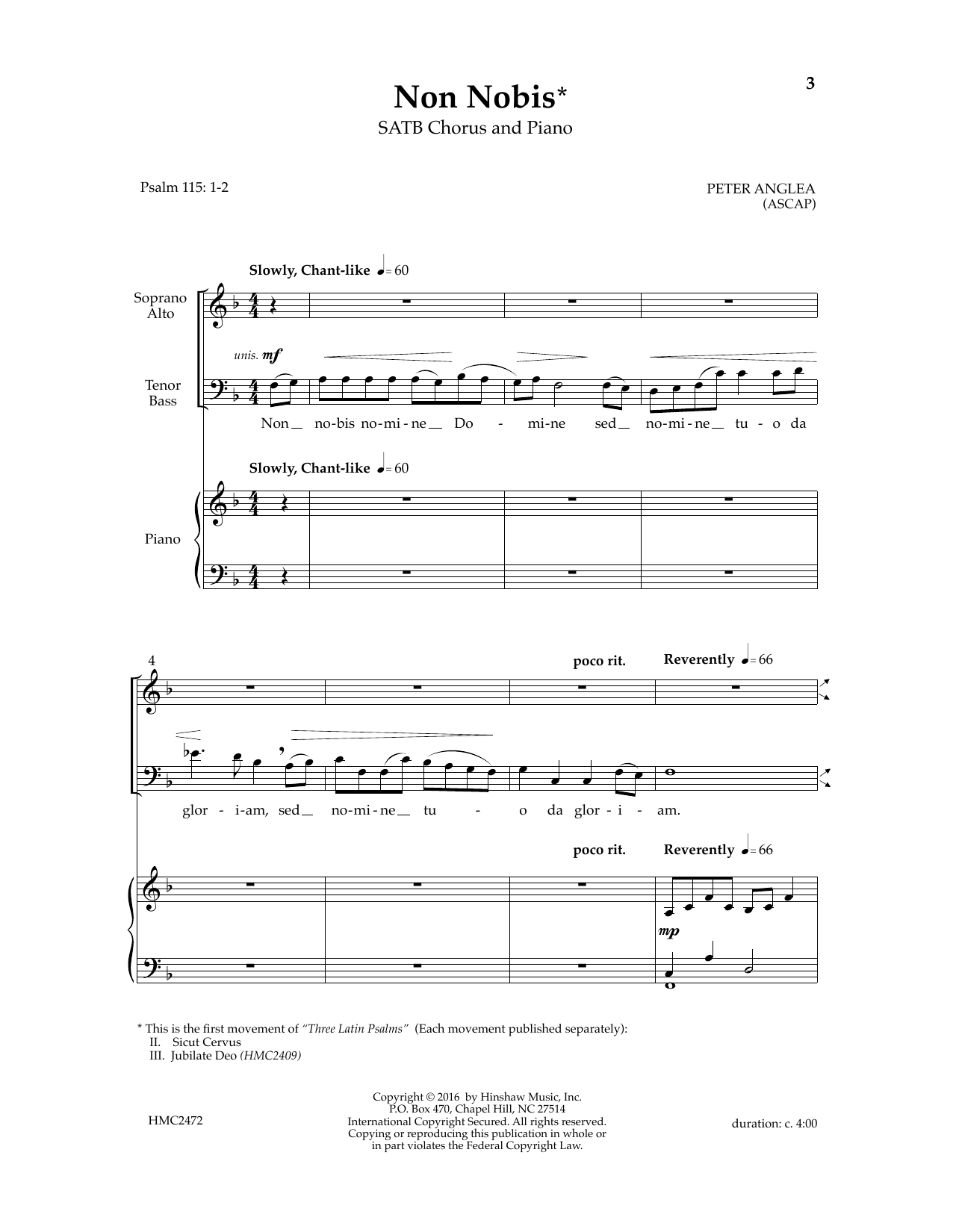 Produktgalerie: Seite 1 von 1 Non Nobis, Peter Anglea, Chor