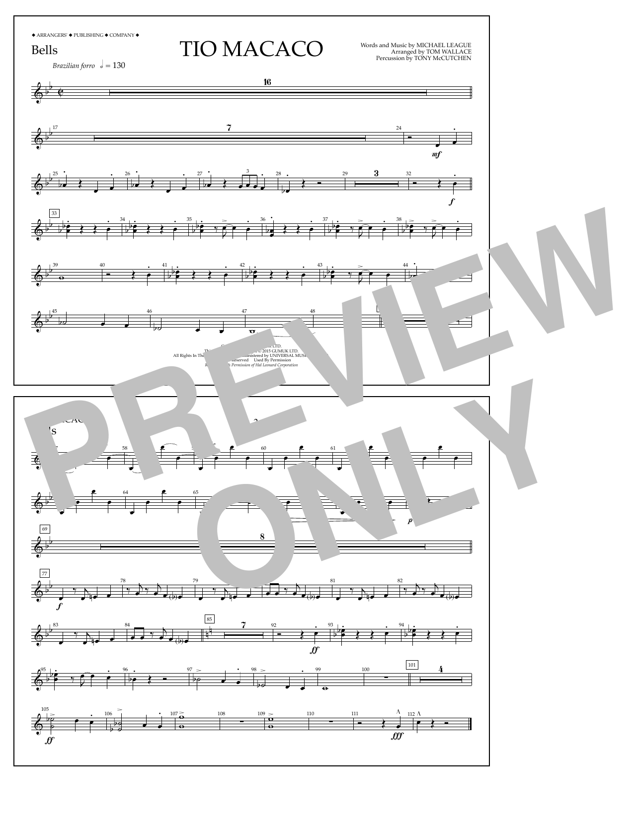Produktgalerie: Seite 1 von 1 Tio Macaco - Bells, Tom Wallace, Ensemble