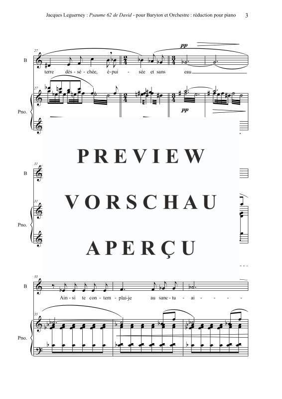 Produktgalerie: Seite 8 von 11 Psaume 62 - Klavier Reduktion, Souzay, Gérard, Bariton und Klavier