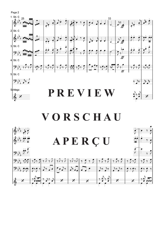 Produktgalerie: Seite 3 von 21 Mein Grüner Hut , Blasorchester Fatamo, (Blechbläser Quintett - Flexible Besetzung + Schlagzeug)