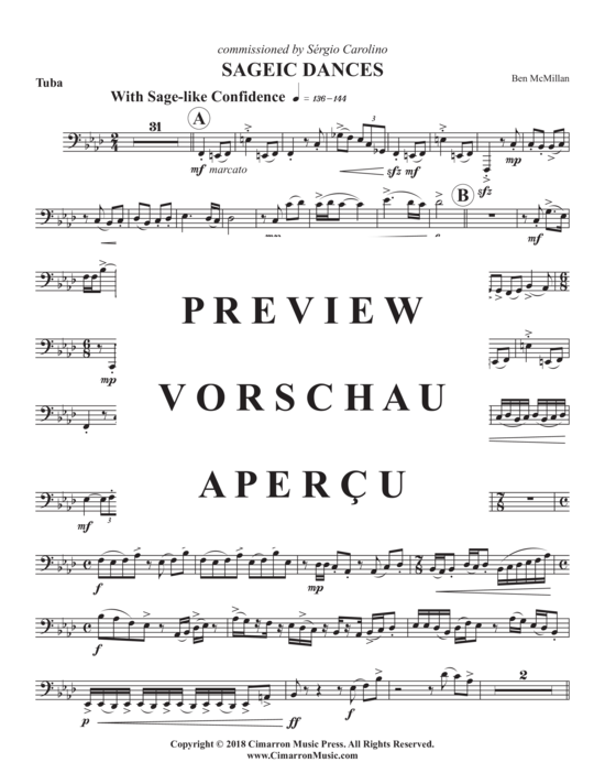 Product gallery: Page 13 of 15 Sageic Dances , , (tuba + piano)