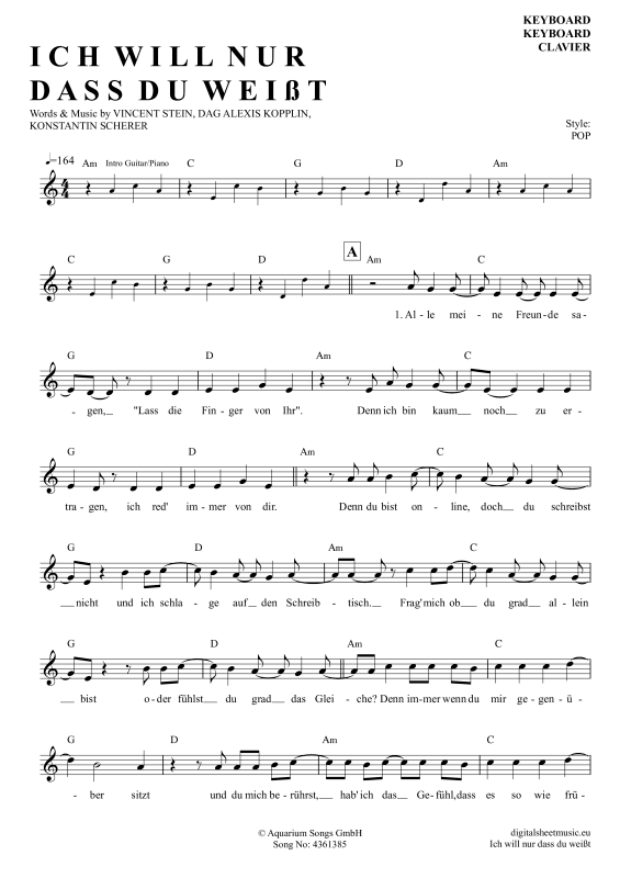 Ich will nur dass du weißt 