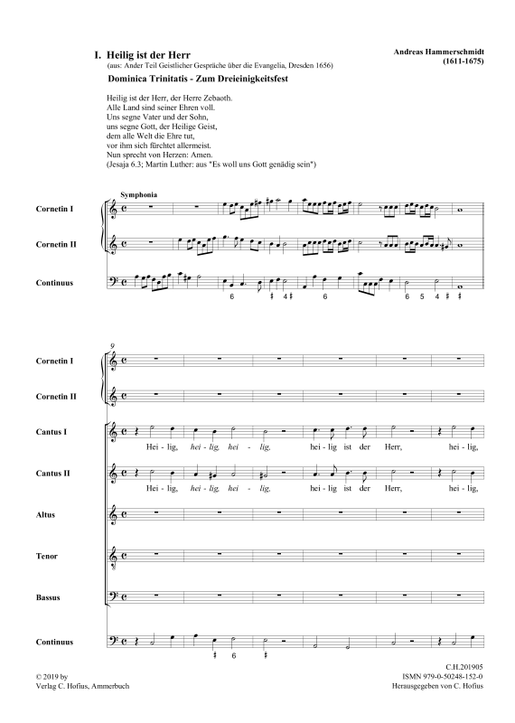 Produktgalerie: Seite 1 von 11 Ander Teil Geistlicher Gespräche über die Evangelia - Von Trinitatis bis 27. Sonntag nach Trinitatis, , (Gemischter Chor, Instrumente, Basso Continuo)