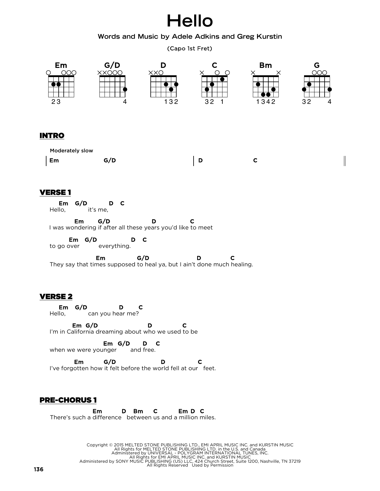 Produktgalerie: Seite 1 von 1 Hello, Adele, Gitarre