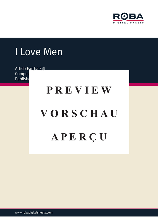 Produktgalerie: Seite 2 von 5 I Love Men , Eartha Kitt, Klavier und Gesang