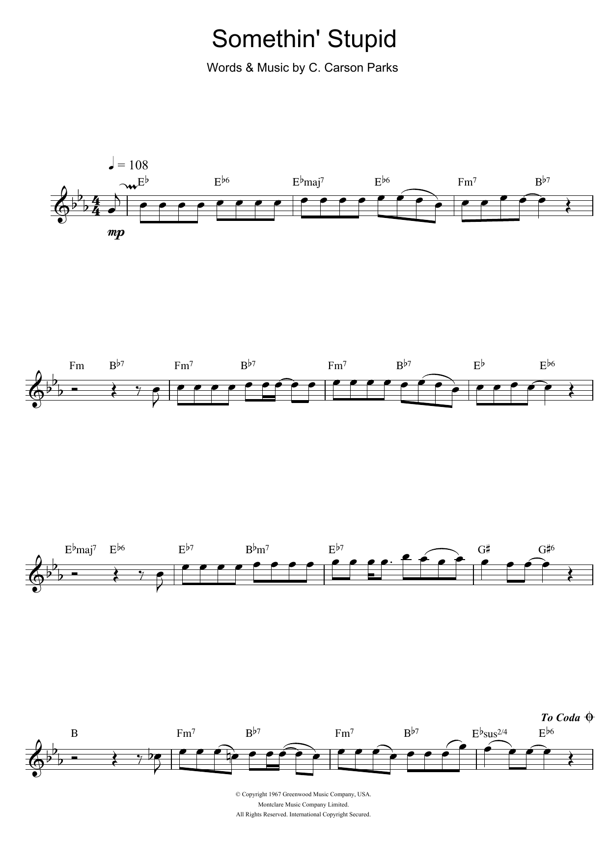 Product gallery: Page 1 of 1 Somethin' Stupid, Frank Sinatra