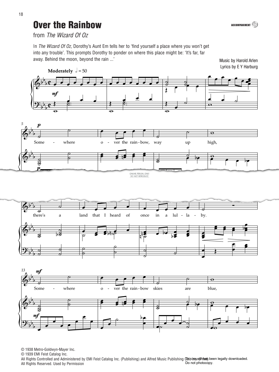 Product picture to: Over The Rainbow