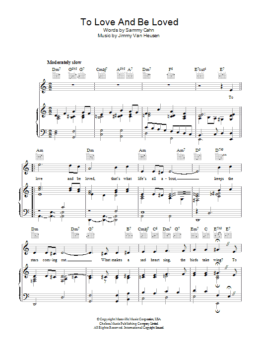 Product picture to:  To Love And Be Loved - Frank Sinatra