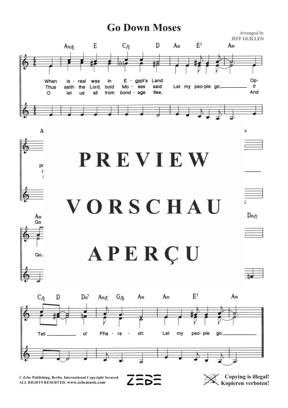 gallery: Go Down, Moses, , Frauenchor SSA