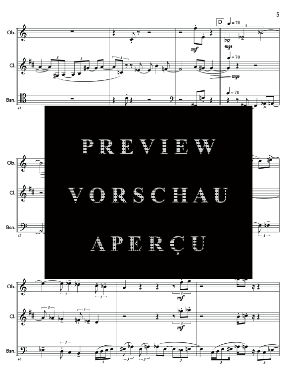 Product gallery: Page 9 of 11 Two Girls and a Boy, , (woodwind trio oboe, clarinet and bassoon)