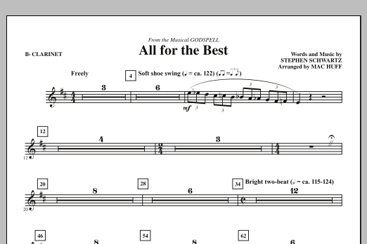Produktbild zu: All For The Best - Bb Clarinet