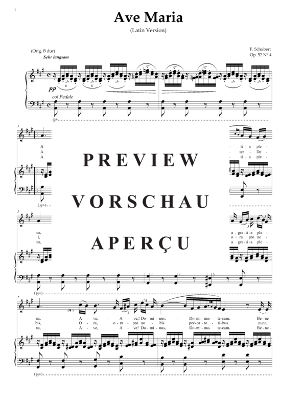 Product gallery: Page 2 of 3 Ave Maria D.839, , High Voice and Piano