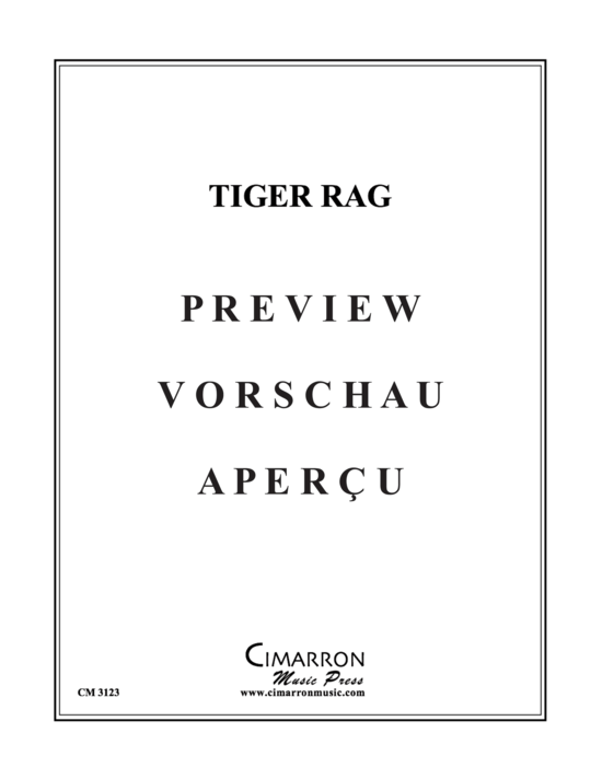 gallery: Tiger Rag , , (Blechbläser Trio für Trompete in B, Horn in F + Tuba)