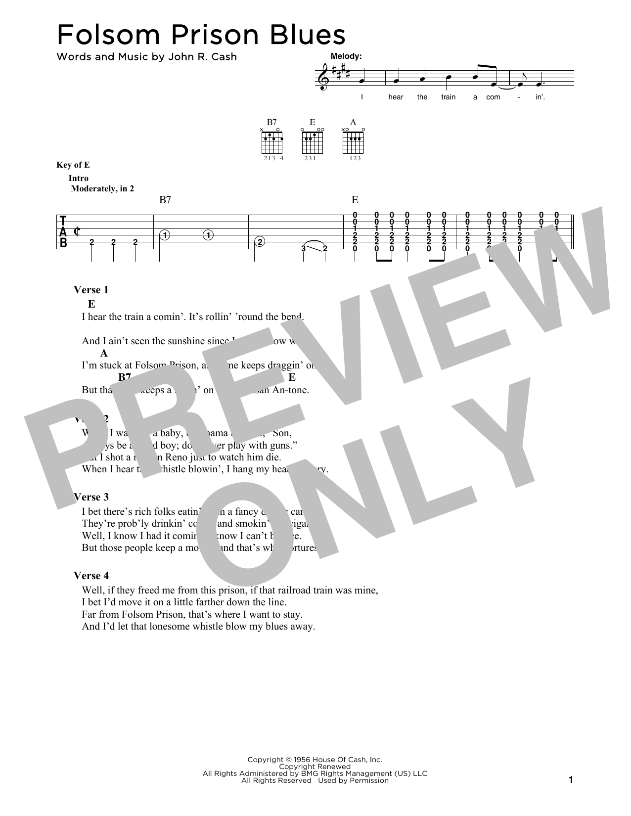 Product picture to: Folsom Prison Blues