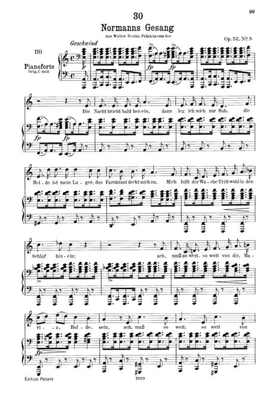 Product picture to: Normanns Gesang D.846Franz Schubert