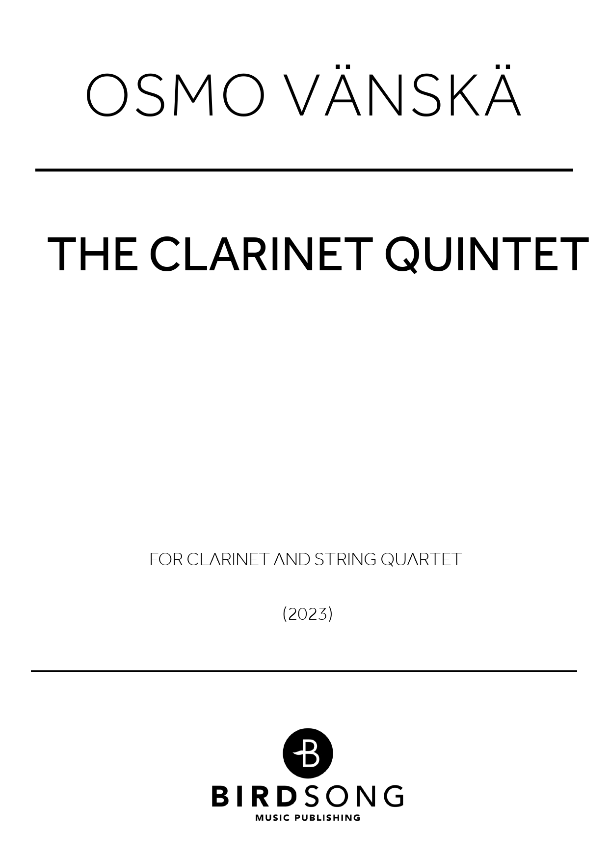 Product picture to: Clarinet Quintet