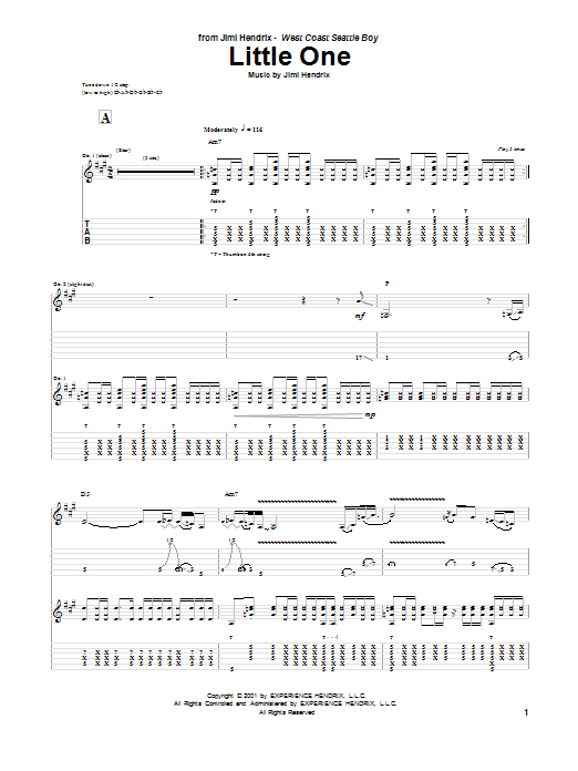 Produktgalerie: Seite 1 von 1 Little One, Jimi Hendrix, Gitarre