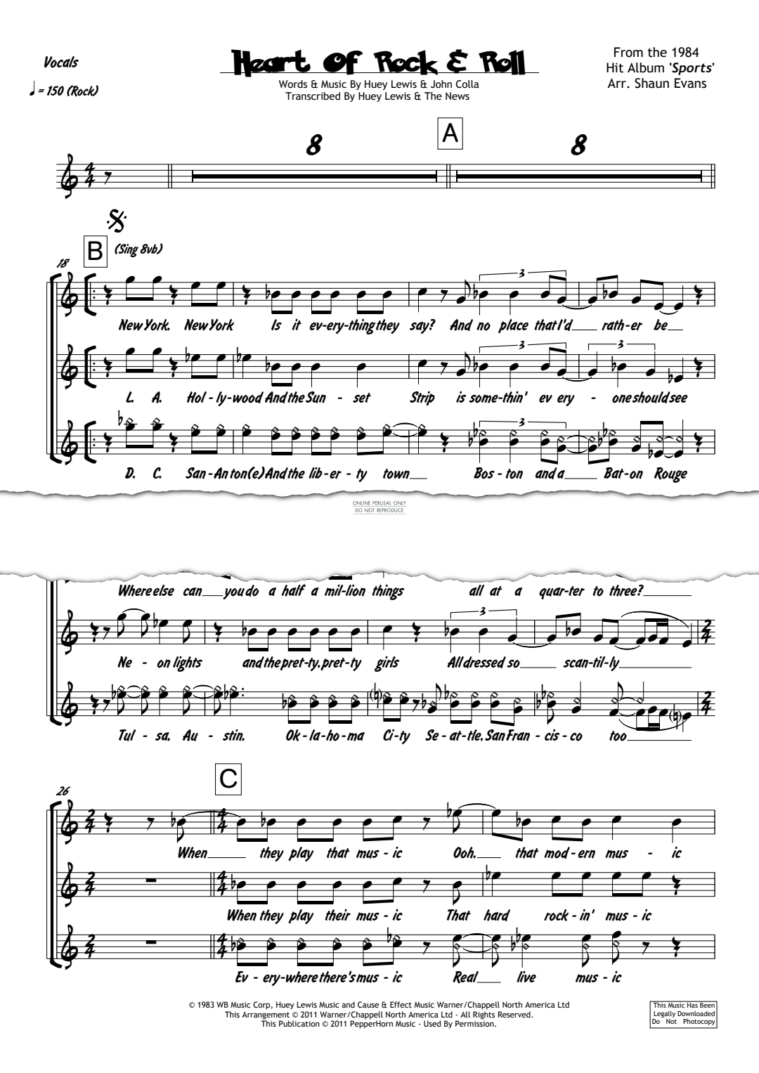 Product gallery: Page 1 of 1 Heart Of Rock And Roll, Huey Lewis and The News