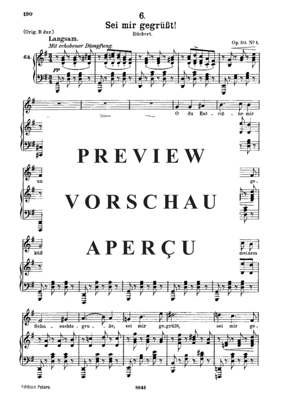 Product gallery: Page 2 of 5 Sei mir gegrüßt! D.741, , Medium Voice and Piano