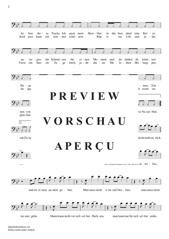 Product gallery: Page 3 of 4 Schau nicht mehr zurück , Xavas, (Posaune / Bariton)