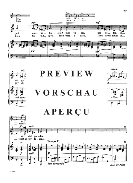 Product gallery: Page 6 of 6 Pur dicesti, o boca bella, Parisotti, Alessandro, Low Voice and Piano