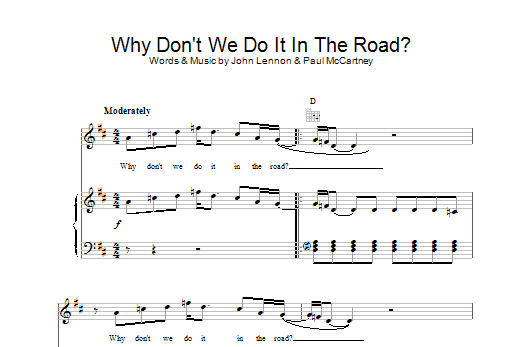 Product picture to: Why Don't We Do It in the Road