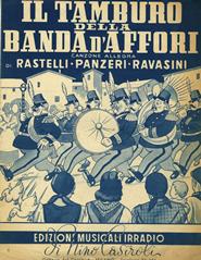 cover: Il Tamburo Della Banda D'Affori (Giuseppe's Band), Mario Panzeri, Gesang, Gitarre, Klavier