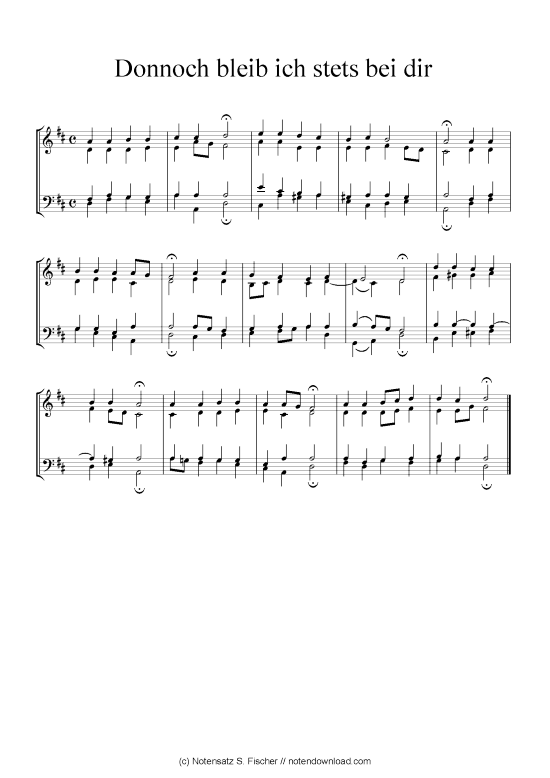 Product picture to: Donnoch bleib ich stets bei dir Johann Ch. G. Stade (Hrsgb.), 1830