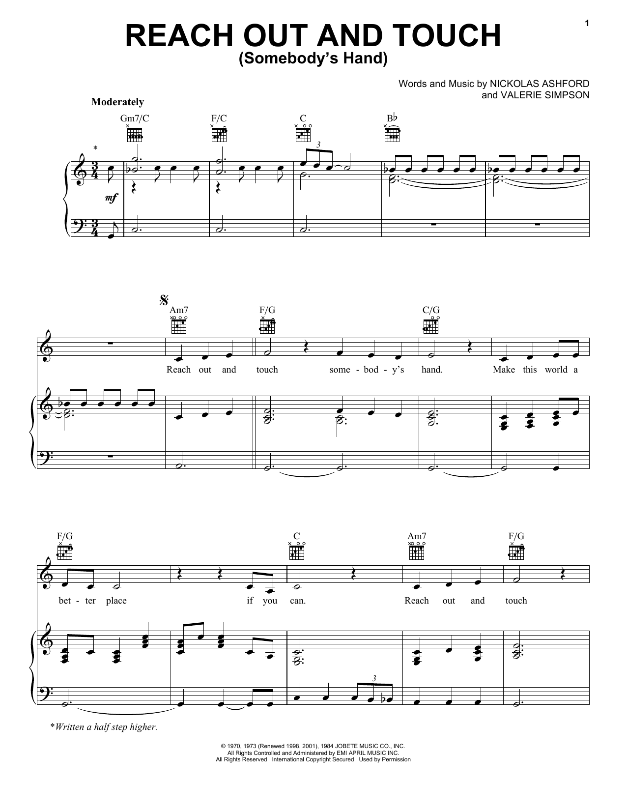Produktbild zu: Reach Out And Touch (Somebody's Hand)